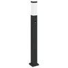 vidaXL Lumin&aacute;ria de poste com sensor, 80 cm, preta, IP44