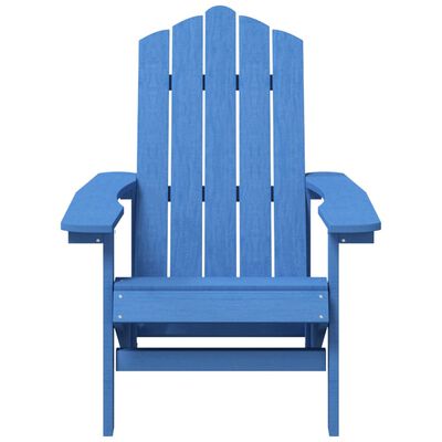vidaXL Cadeiras de jardim Adirondack 2 pcs PEAD azul