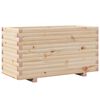 vidaXL Vaso/floreira de jardim 90x40x49,5 cm madeira de pinho maci&ccedil;a