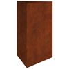 vidaXL Vaso/floreira de jardim 50x43x75 cm a&ccedil;o corten