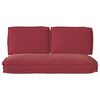 vidaXL Conjunto de Almofadas 3 pcs Vinho Vermelho Tecido Oxford