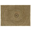 vidaXL Tapete de &Aacute;rea Natural e Preto 140 x 200 cm Juta