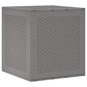 vidaXL Caixa de Armazenamento Cinzento-claro 55 x 53 x 57 cm