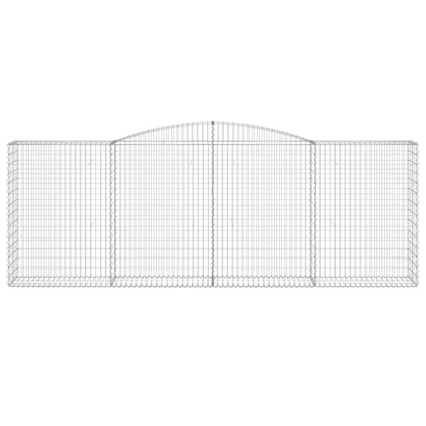 vidaXL Cestos gabião arqueados 25 pcs 400x50x140/160 ferro galvanizado