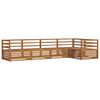 vidaXL Conjunto de Sof&aacute;s para Exterior 5 pcs Natural