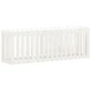vidaXL Canteiro elevado design cerca 200x50x70 cm pinho maci&ccedil;o branco