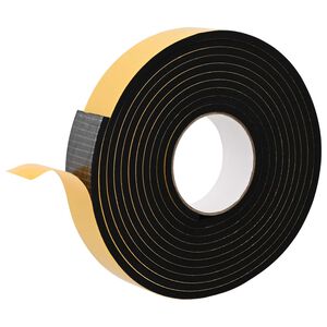 vidaXL Fita de espuma autoadesiva 20 unid. Preto 40mm x 5m Espuma CR