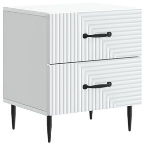 vidaXL Arm&aacute;rio de Cabeceira com gaveta Branco 43 x 34,5 x 47,5 cm