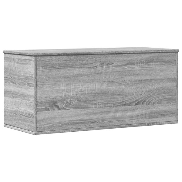 vidaXL Caixa de arruma&ccedil;&atilde;o 100x42x46 cm derivados madeira cinza sonoma