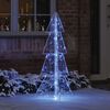 vidaXL &Aacute;rvore de Natal com 100 LEDs Azul 120 cm Acr&iacute;lo
