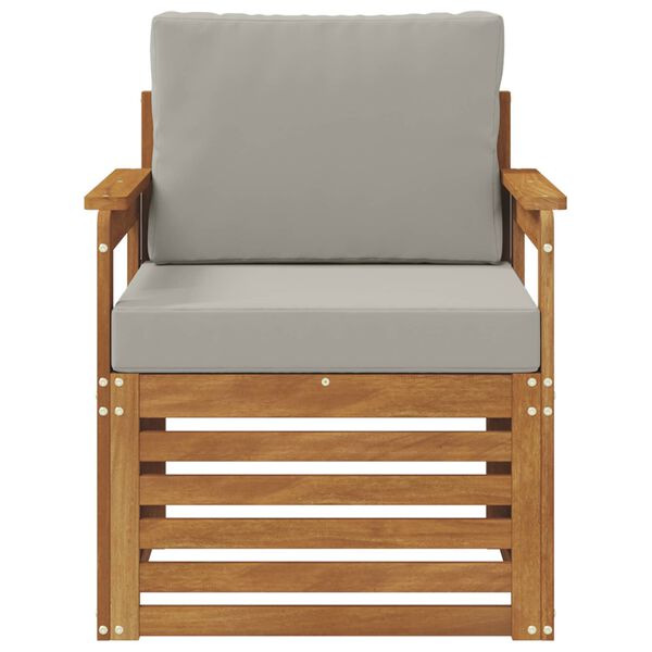 vidaXL Conjunto de Sof&aacute;s para Exterior Natural 71 x 63 x 73 cm