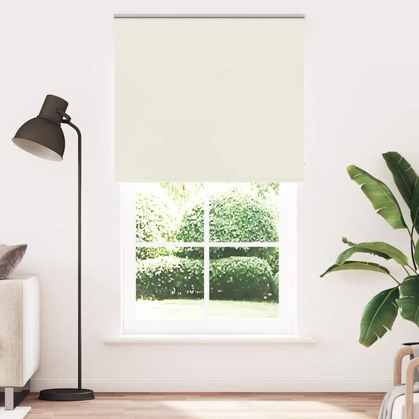 vidaXL Persiana de enrolar 130x210 cm largura tecido 126,6cm poli&eacute;ster