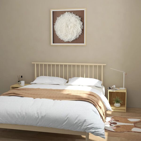 vidaXL Mesas de cabeceira 2 pcs 35,5x33,5x41,5 cm pinho maci&ccedil;o