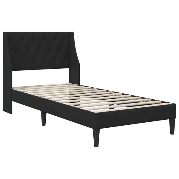 vidaXL Estrutura da Cama com cabeceira Preto 80 x 200 cm Veludo