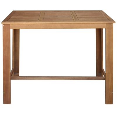 vidaXL Conjunto mesa e bancos bar, 5 pcs, madeira de acácia maciça