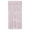 vidaXL Cortina anti-insetos 90x200 cm chenille cinza-prateado e rosa