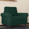 vidaXL Poltrona 60 cm veludo verde-escuro