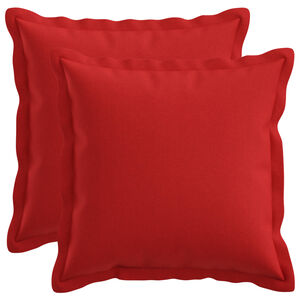 vidaXL Capa almofada 2 pcs HOUTEN Vermelho 30 x 30 cm Linho Sint&eacute;tico