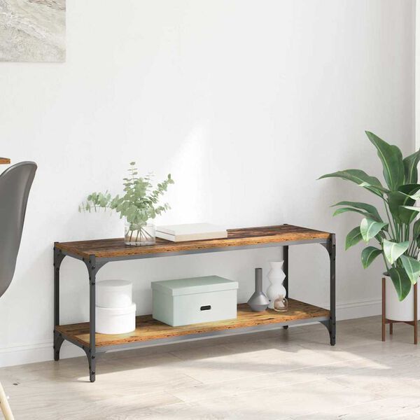 vidaXL Gabinete para TV Madeira Antiga 100x33x41cm