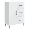 vidaXL Buffet Branco 66 x 34,5 x 89,5 cm Derivados de Madeira