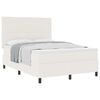 vidaXL Cama Box Manual Creme e Branco 203 x 144 x 128 cm