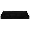 vidaXL Prateleiras de parede suspensas 4 pcs 40x23x3,8cm MDF preto