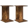 vidaXL Suporte para Plantas 2 pcs Carvalho Fumado 25 x 25,5 x 40,5 cm