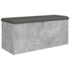 vidaXL Banco de arruma&ccedil;&atilde;o 102x42x45 cm derivados madeira cinza cimento