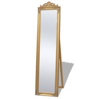 vidaXL Espelho de pé em estilo barroco, 160x40 cm, dourado