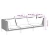 vidaXL 3 pcs conj. lounge jardim c/ almofadões vime PE cinzento-escuro