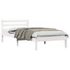 vidaXL Estrutura da Cama com cabeceira Branco 215,5 x 95,5 x 69,5 cm