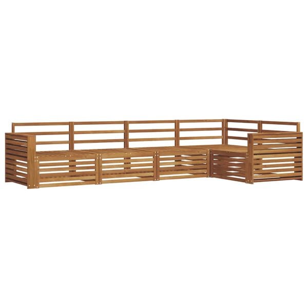 vidaXL Conjunto de Sof&aacute;s para Exterior 5 pcs Natural