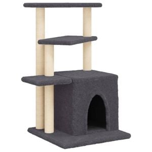 vidaXL &Aacute;rvore p/ gatos postes arranhadores sisal 83,5 cm cinza-escuro