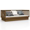 vidaXL Sof&aacute;-cama 100x200 cm madeira pinho maci&ccedil;a castanho mel
