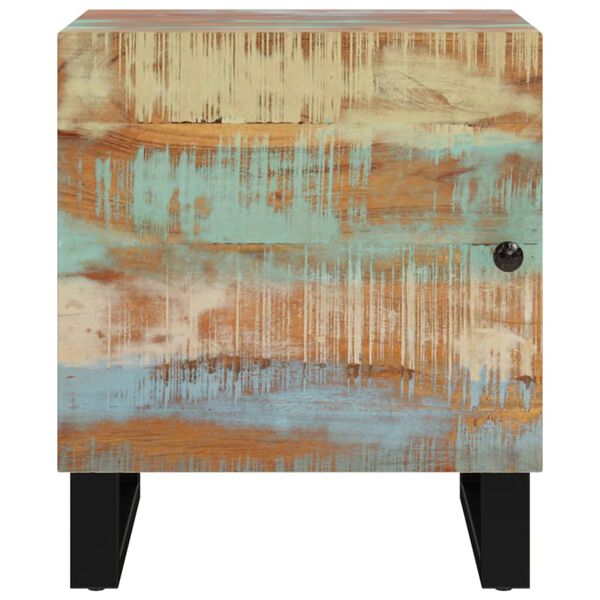 vidaXL Mesas de cabeceira 2 pcs 40x33x46 cm madeira recuperada maci&ccedil;a