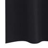 vidaXL Cortinas Blackout com Argolas 2 pcs Preto 140 x 140 cm