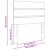 vidaXL Cabeceira com cabeceira Branco 75 cm Madeira processada