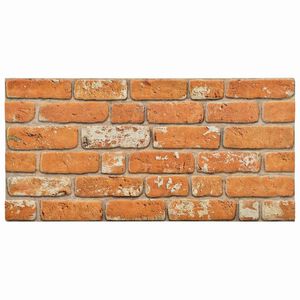 vidaXL Pain&eacute;is de parede 10 pcs Tijolo 100 x 50 cm Espuma EPS