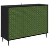 vidaXL Buffet GELEEN Carvalho Preto 102 x 33 x 76 cm