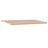 vidaXL Toldo retr&aacute;til Multicolor 600 &times; 300 cm Tecido e Alum&iacute;nio