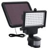 vidaXL Holofote LED para jardim a energia solar com sensor preto