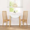 vidaXL Cadeiras de jantar 2 pcs madeira de seringueira maci&ccedil;a
