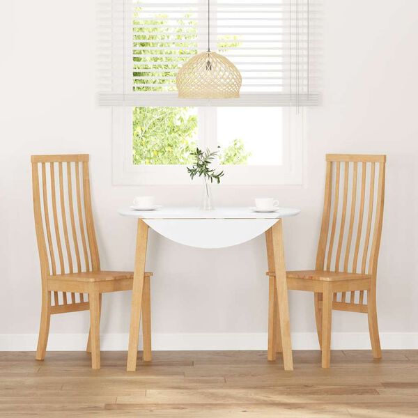 vidaXL Cadeiras de jantar 2 pcs madeira de seringueira maci&ccedil;a