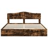 vidaXL Cama com Armazenamento Carvalho Defumado 200 x 200 cm