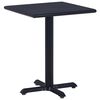 vidaXL Mesa de jardim 60x60x75 cm preto