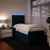 vidaXL Cama boxspring com colch&atilde;o 100x200 cm veludo azul
