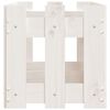 vidaXL Canteiro elevado design cerca 150x30x30 cm pinho maci&ccedil;o branco