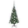 vidaXL &Aacute;rvore de Natal Artificial Pr&eacute;-iluminada Verde 120 cm