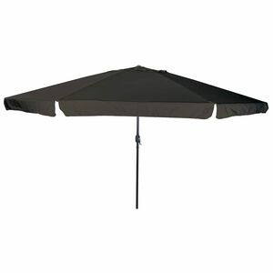 vidaXL Guarda-sol de Jardim Preto 394 x 394 x 248 cm Poli&eacute;ster e A&ccedil;o