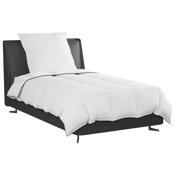 vidaXL Edredom de Inverno com travesseiro 2 pcs Branco Pena de ganso